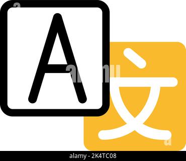 Mobile translator, illustration, vector on a white background. Stock Vector