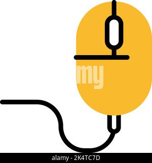 PC mouse, illustration, vector on a white background. Stock Vector