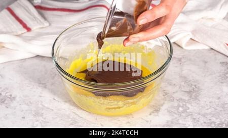 Chocolate mug cake Stock Photo