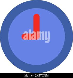 Food delivery clock, illustration, vector on a white background. Stock Vector
