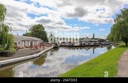 Norbury Junction on the Shropshire Union Canal Norbury near to Stafford ...