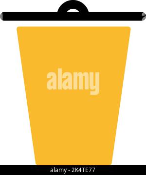 Delete icon, illustration, vector on a white background. Stock Vector