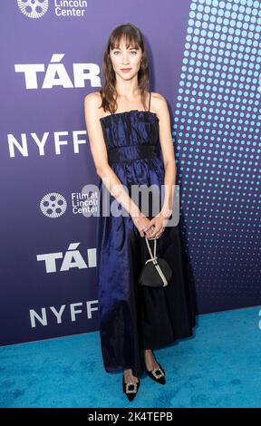 October 3, 2022, New York, New York, United States: Sydney Lemmon attends premiere of movie Tar during 60th New Yokr Film Festival at Alice Tully Hall (Credit Image: © Lev Radin/Pacific Press via ZUMA Press Wire) Stock Photo