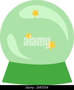 Magic ball, illustration, vector on a white background. Stock Vector