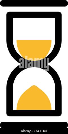Mobile timer, illustration, vector on a white background. Stock Vector