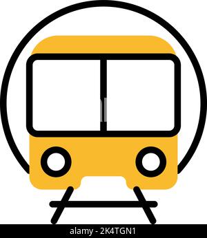 Railway metro, illustration, vector on a white background. Stock Vector