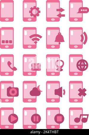 Phone entertaintment, illustration, vector on a white background. Stock Vector