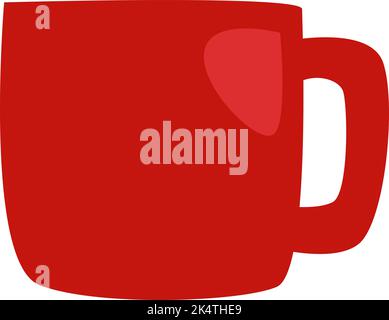 Office mug, illustration, vector on a white background. Stock Vector