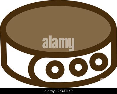 Pet collar, illustration, vector on a white background. Stock Vector