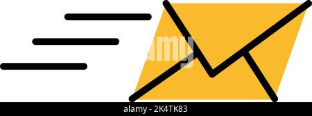 Email ads, illustration, vector on a white background. Stock Vector