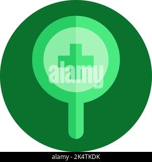 Zoom in icon, illustration, vector on a white background. Stock Vector