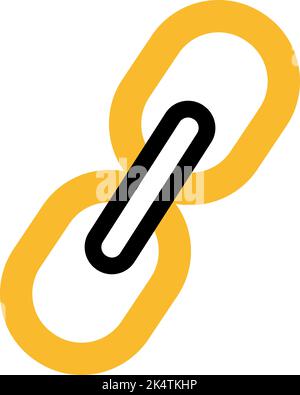 Editing link icon, illustration, vector on a white background. Stock Vector