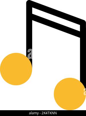 Video editor music, illustration, vector on a white background. Stock Vector