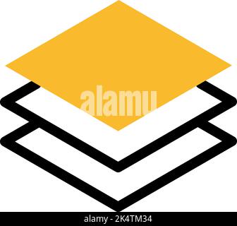 Video editor layer, illustration, vector on a white background. Stock Vector