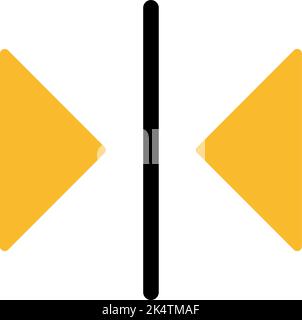 Video editor reverse, illustration, vector on a white background. Stock Vector