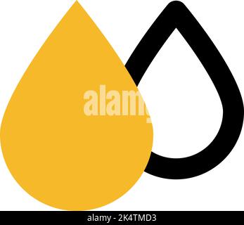 Wet weather, illustration, vector on a white background. Stock Vector