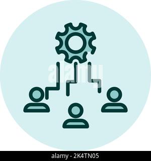 Academical discipline sociology, illustration, vector on a white background. Stock Vector