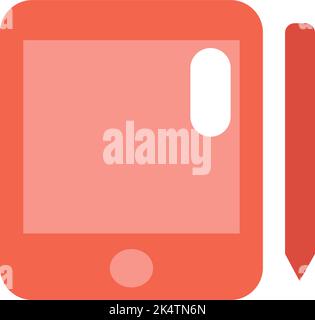 Appliance tablet, illustration, vector on a white background. Stock Vector