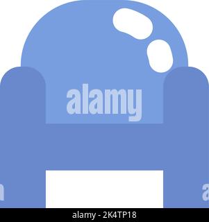 Cinema sofa chair, illustration, vector on a white background. Stock Vector