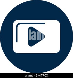 Youtube blogging, illustration, vector on a white background. Stock Vector