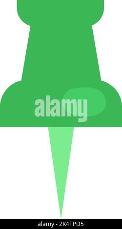 Workplace pin, illustration, vector on a white background. Stock Vector