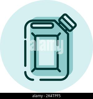 Camping fuel, illustration, vector on a white background. Stock Vector
