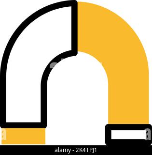 Construction magnet, illustration, vector on a white background. Stock Vector