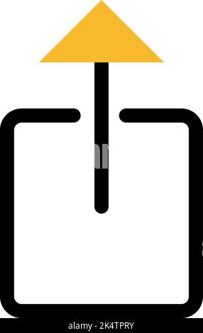 Video editor save, illustration, vector on a white background. Stock Vector