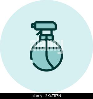 Glass cleaning spray, illustration, vector on a white background. Stock Vector
