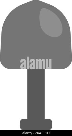 Construction showel, illustration, vector on a white background. Stock Vector