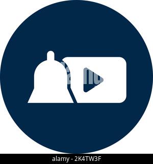 Blogging subscription, illustration, vector on a white background. Stock Vector