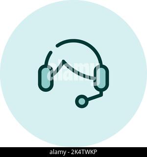 Commercial call center, illustration, vector on a white background. Stock Vector
