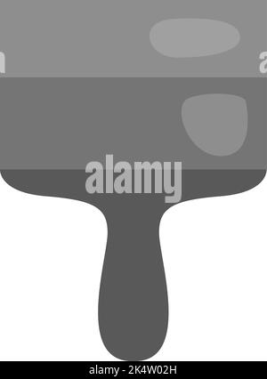 Construction wide putty knife, illustration, vector on a white background. Stock Vector