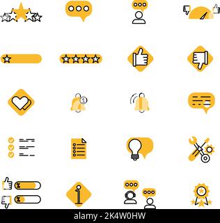 Modern Feedback, illustration, vector on a white background. Stock Vector