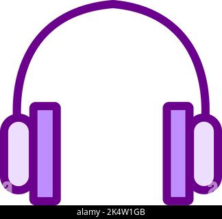 Headphones tool, illustration, vector on a white background. Stock Vector