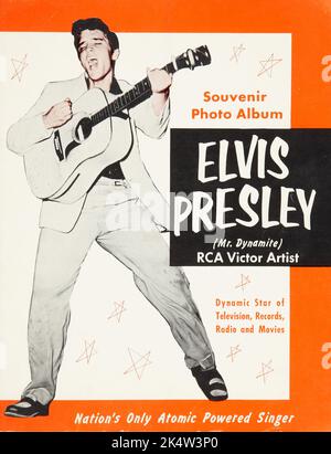 Elvis Presley (Mr Dynamite) RCA Victor Artist - souvenir photo album, 1950s. Stock Photo