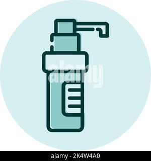 Medical spray, illustration, vector on a white background. Stock Vector