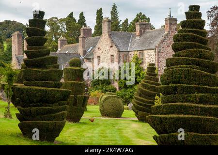 Fingask Castle is a rural wedding venue between Perth & Dundee, Scotland Stock Photo