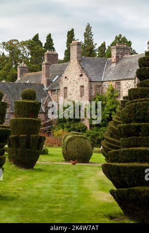 Fingask Castle is a rural wedding venue between Perth & Dundee, Scotland Stock Photo