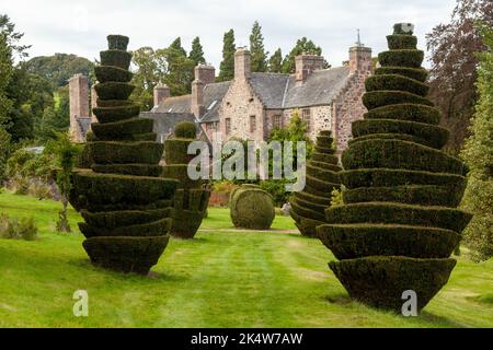 Fingask Castle is a rural wedding venue between Perth & Dundee, Scotland Stock Photo