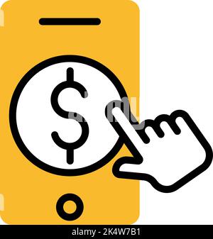 Mobile development, illustration, vector on a white background. Stock Vector