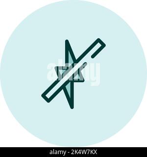 Mobile phone no flash, illustration, vector on a white background. Stock Vector