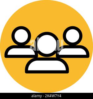 Project menagement team, illustration, vector on a white background. Stock Vector