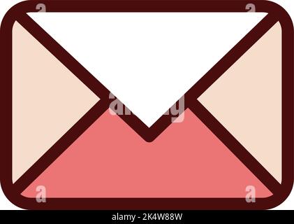 Office letter, illustration, vector on a white background. Stock Vector
