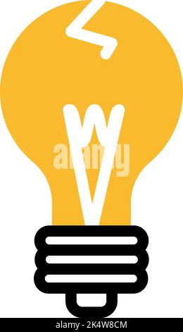 Recycling lamp, illustration, vector on a white background. Stock Vector