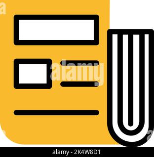 Recycling paper, illustration, vector on a white background. Stock Vector