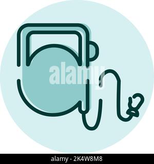 Pet walker, illustration, vector on a white background. Stock Vector