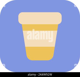 Office coffee, illustration, vector on a white background. Stock Vector