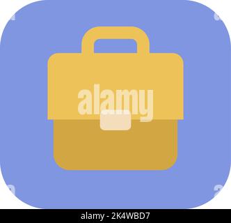 Office bag, illustration, vector on a white background. Stock Vector