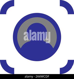 SEO analytics person target, illustration, vector on a white background. Stock Vector